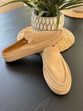 Men's Voyager Slipper Light Beige Softey Suede